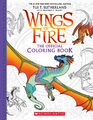 Scarlet sur la couverture du Livre de coloriage officiel Les Royaumes de Feu, par Brianna C. Walsh